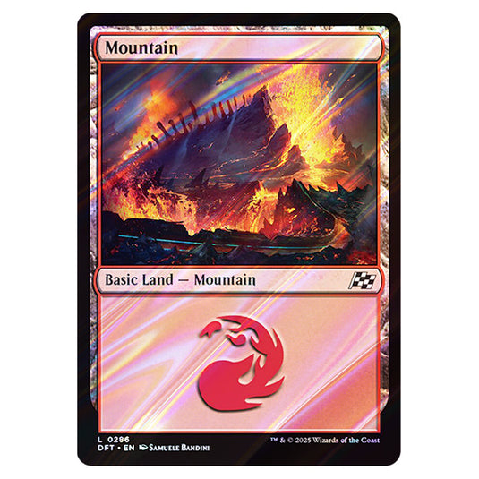 Mountain 0286 card from the Magic The Gathering set Aetherdrift