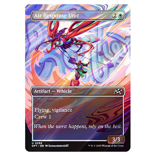 Air Response Unit 0292 card from the Magic The Gathering set Aetherdrift