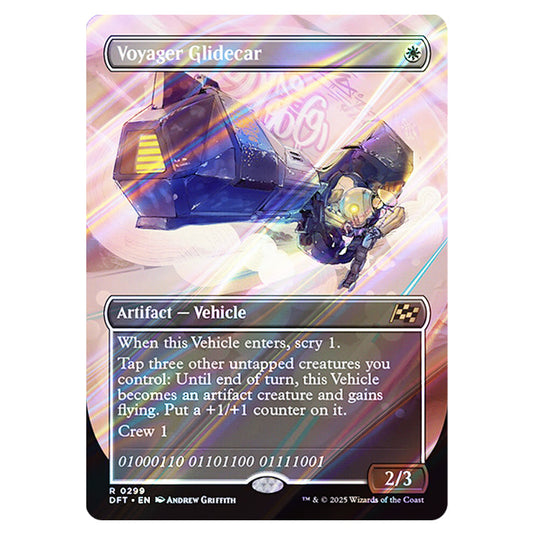 Voyager Glidecar 0299 card from the Magic The Gathering set Aetherdrift