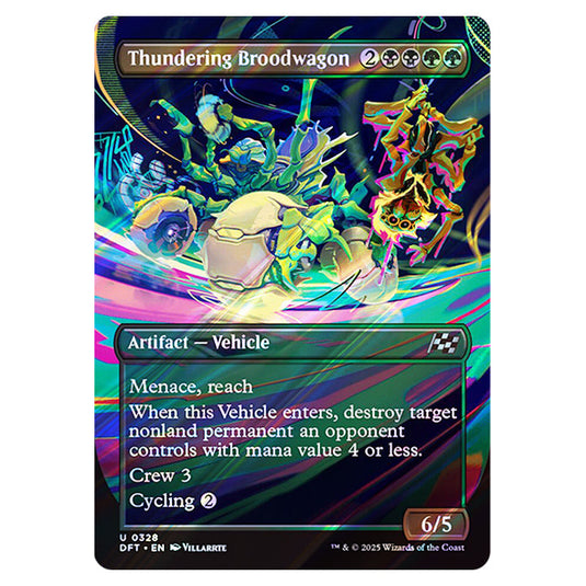 Thundering Broodwagon 0328 card from the Magic The Gathering set Aetherdrift
