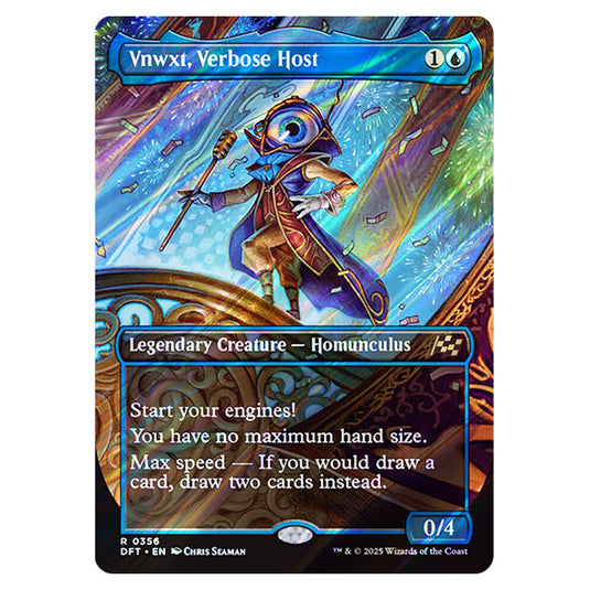 Vnwxt, Verbose Host 0356 card from the Magic The Gathering set Aetherdrift