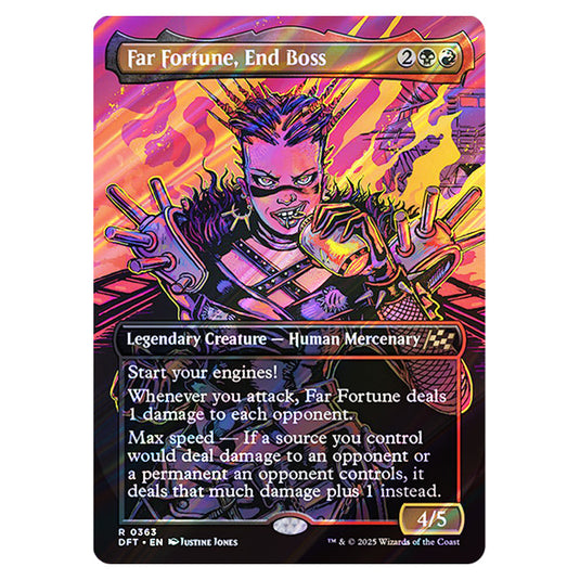 Far Fortune, End Boss 0363 card from the Magic The Gathering set Aetherdrift