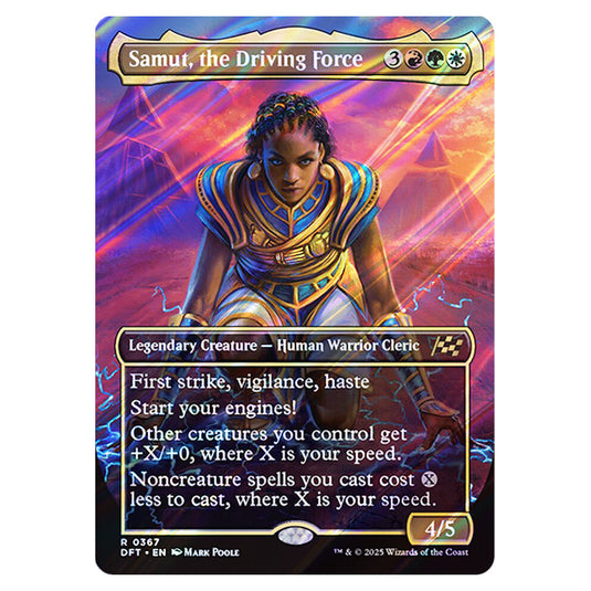 Samut, the Driving Force 0367 card from the Magic The Gathering set Aetherdrift