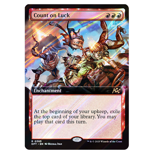 Count on Luck 0385 card from the Magic The Gathering set Aetherdrift