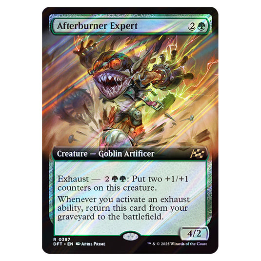 Afterburner Expert 0387 card from the Magic The Gathering set Aetherdrift