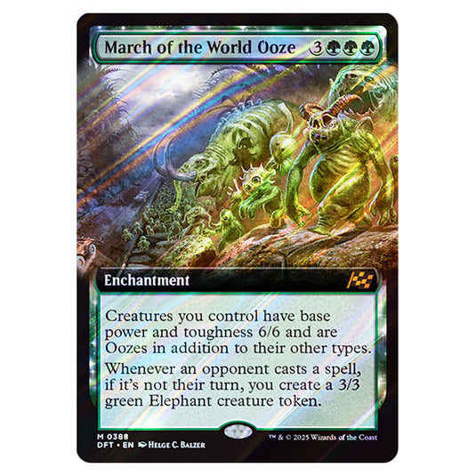 March of the World Ooze 0388 card from the Magic The Gathering set Aetherdrift