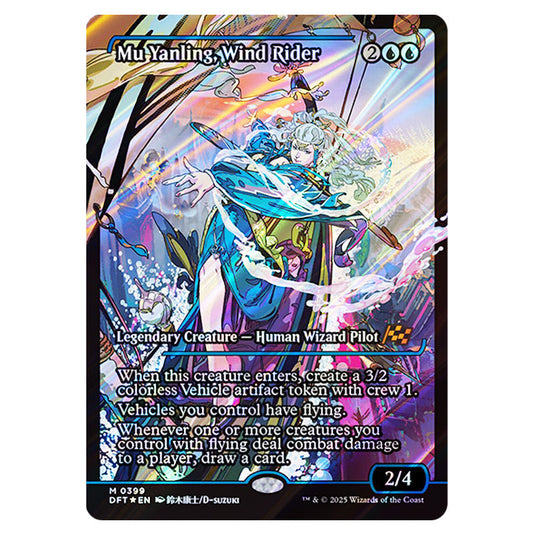 Mu Yanling, Wind Rider 0399 card from the Magic The Gathering set Aetherdrift