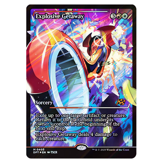 Explosive Getaway 0403 card from the Magic The Gathering set Aetherdrift