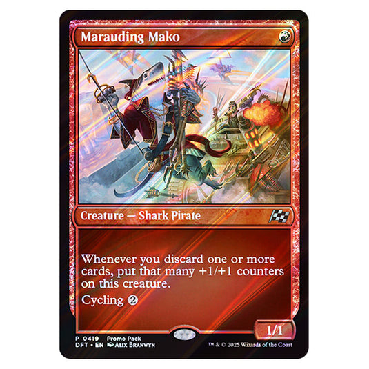 Marauding Mako 0419 card from the Magic The Gathering set Aetherdrift
