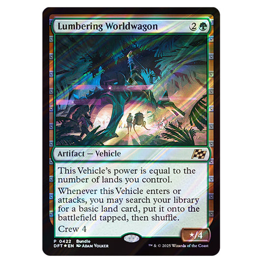 Lumbering Worldwagon 0422 card from the Magic The Gathering set Aetherdrift