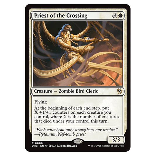 Priest of the Crossing 0006 card from the Magic The Gathering set Aetherdrift Commander