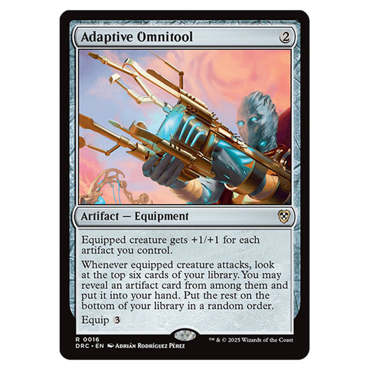 Adaptive Omnitool 0016 card from the Magic The Gathering set Aetherdrift Commander