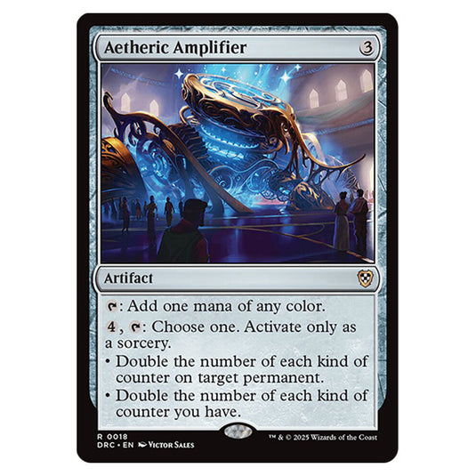 Aetheric Amplifier 0018 card from the Magic The Gathering set Aetherdrift Commander