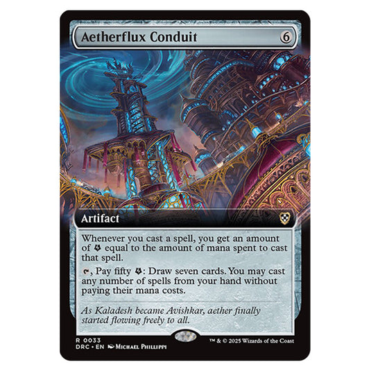 Aetherflux Conduit 0033 card from the Magic The Gathering set Aetherdrift Commander