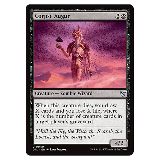 Corpse Augur 0040 card from the Magic The Gathering set Aetherdrift Commander