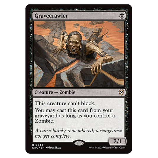 Gravecrawler 0043 card from the Magic The Gathering set Aetherdrift Commander