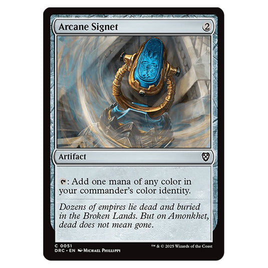 Arcane Signet 0051 card from the Magic The Gathering set Aetherdrift Commander