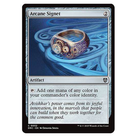 Arcane Signet 0052 card from the Magic The Gathering set Aetherdrift Commander