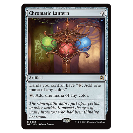 Chromatic Lantern 0053 card from the Magic The Gathering set Aetherdrift Commander