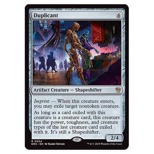 Duplicant 0054 card from the Magic The Gathering set Aetherdrift Commander