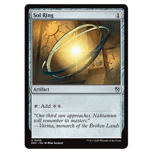 Sol Ring 0056 card from the Magic The Gathering set Aetherdrift Commander