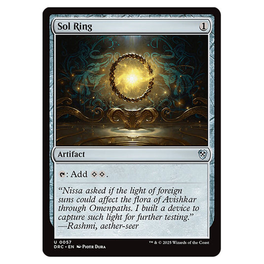 Sol Ring 0057 card from the Magic The Gathering set Aetherdrift Commander