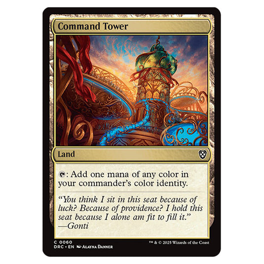 Command Tower 0060 card from the Magic The Gathering set Aetherdrift Commander