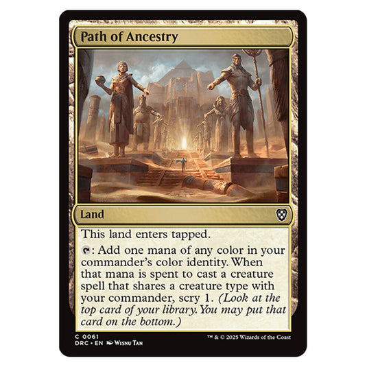Path of Ancestry 0061 card from the Magic The Gathering set Aetherdrift Commander