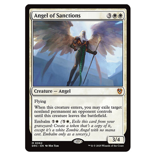 Angel of Sanctions 0062 card from the Magic The Gathering set Aetherdrift Commander