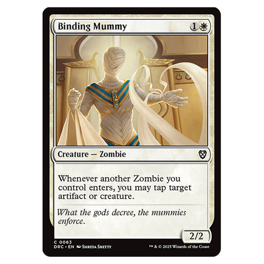 Binding Mummy 0063 card from the Magic The Gathering set Aetherdrift Commander