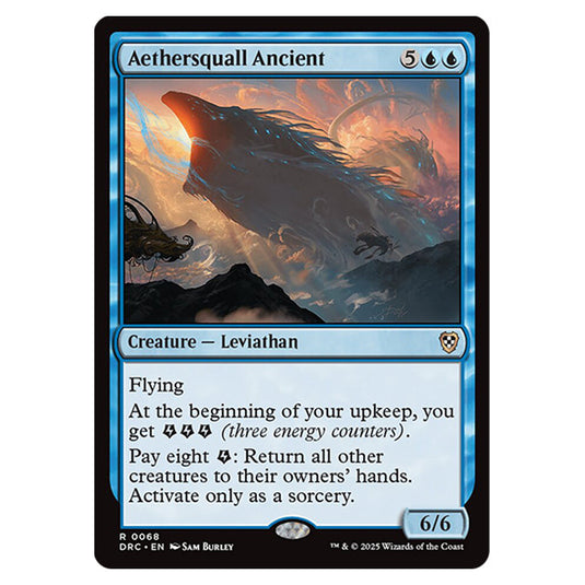 Aethersquall Ancient 0068 card from the Magic The Gathering set Aetherdrift Commander