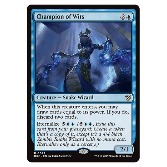 Champion of Wits 0072 card from the Magic The Gathering set Aetherdrift Commander