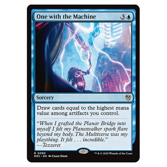 One with the Machine 0080 card from the Magic The Gathering set Aetherdrift Commander