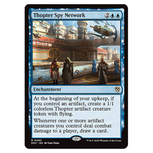 Thopter Spy Network 0083 card from the Magic The Gathering set Aetherdrift Commander