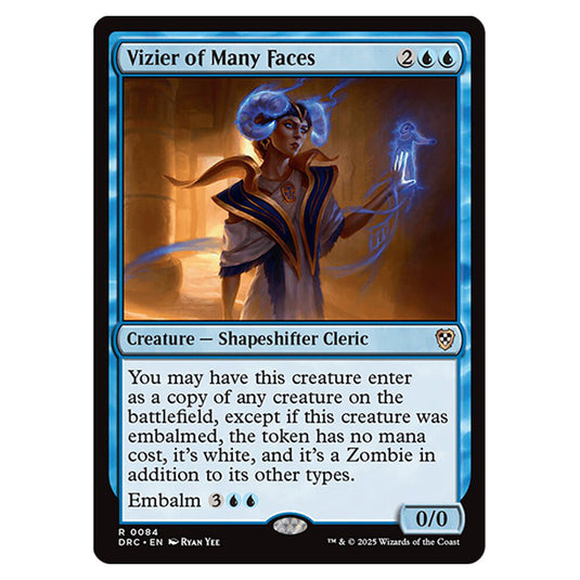Vizier of Many Faces 0084 card from the Magic The Gathering set Aetherdrift Commander