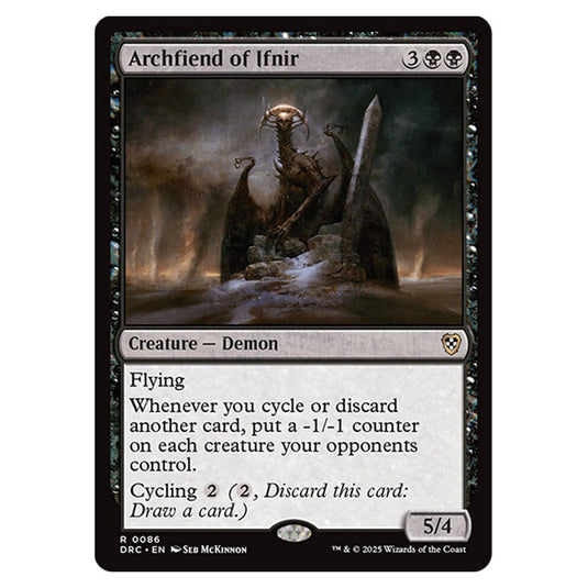 Archfiend of Ifnir 0086 card from the Magic The Gathering set Aetherdrift Commander
