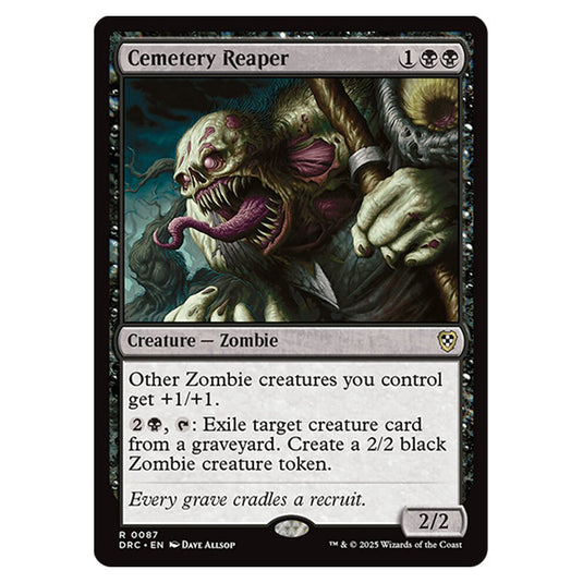 Cemetery Reaper 0087 card from the Magic The Gathering set Aetherdrift Commander