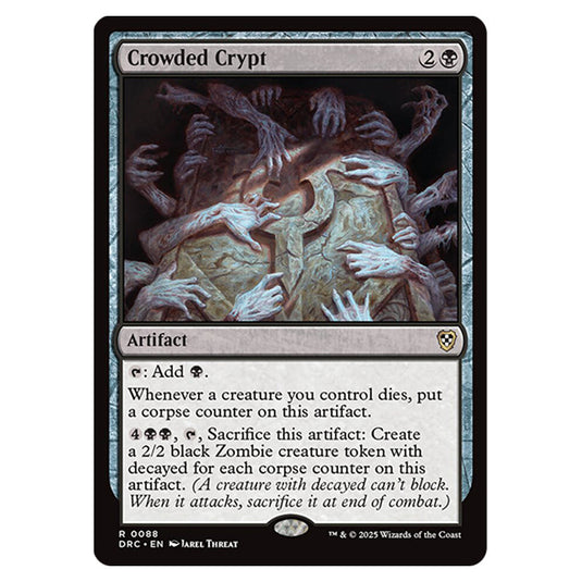 Crowded Crypt 0088 card from the Magic The Gathering set Aetherdrift Commander