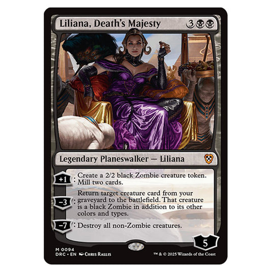 Liliana, Death's Majesty 0094 card from the Magic The Gathering set Aetherdrift Commander
