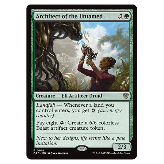 Architect of the Untamed 0108 card from the Magic The Gathering set Aetherdrift Commander