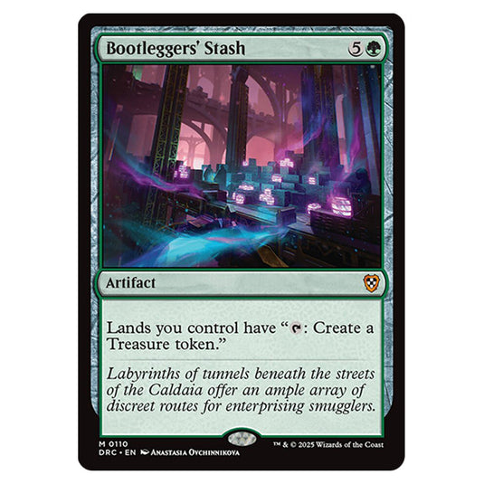 Bootleggers' Stash 0110 card from the Magic The Gathering set Aetherdrift Commander