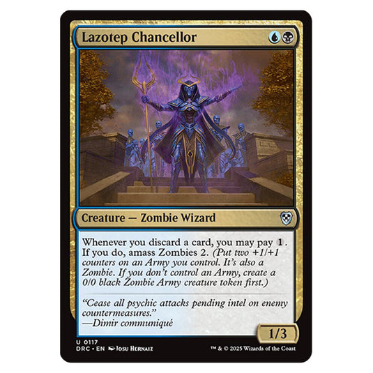 Lazotep Chancellor 0117 card from the Magic The Gathering set Aetherdrift Commander