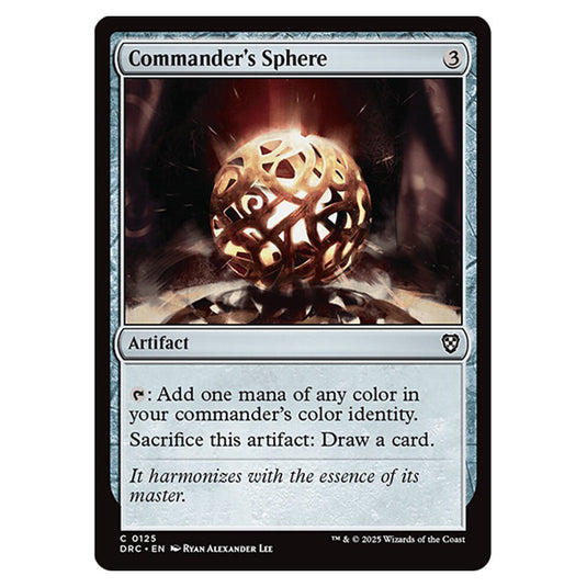 Commander's Sphere 0125 card from the Magic The Gathering set Aetherdrift Commander