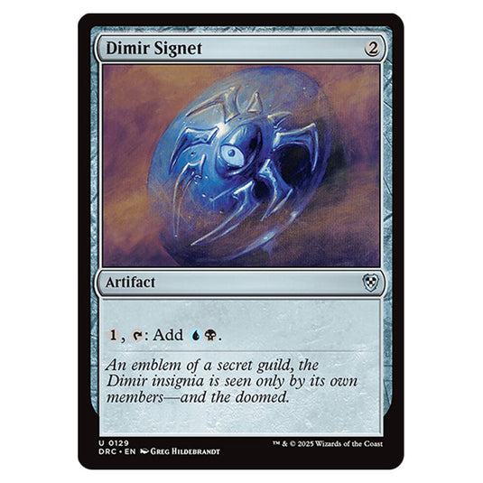 Dimir Signet 0129 card from the Magic The Gathering set Aetherdrift Commander