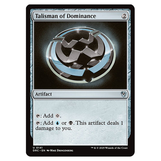 Talisman of Dominance 0141 card from the Magic The Gathering set Aetherdrift Commander