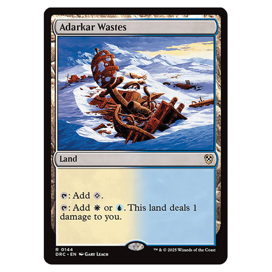 Adarkar Wastes 0144 card from the Magic The Gathering set Aetherdrift Commander