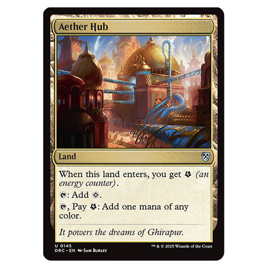 Aether Hub 0145 card from the Magic The Gathering set Aetherdrift Commander