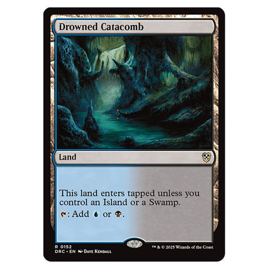 Drowned Catacomb 0152 card from the Magic The Gathering set Aetherdrift Commander