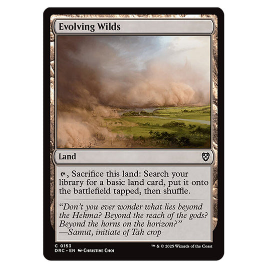 Evolving Wilds 0153 card from the Magic The Gathering set Aetherdrift Commander