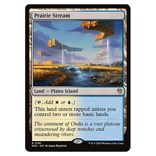 Prairie Stream 0167 card from the Magic The Gathering set Aetherdrift Commander